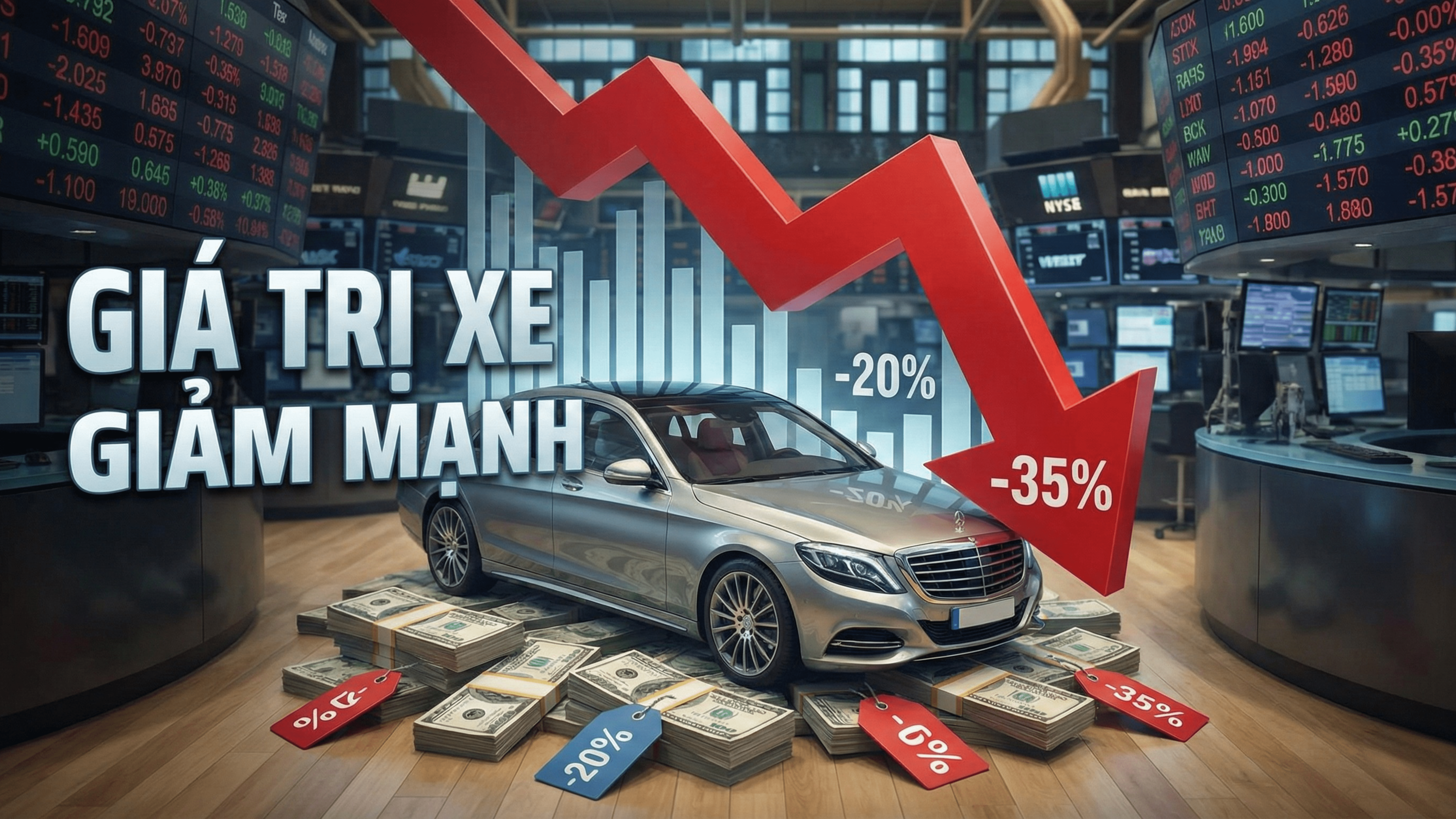 Vì sao giá xe ô tô lao dốc mạnh vào dịp cuối năm?